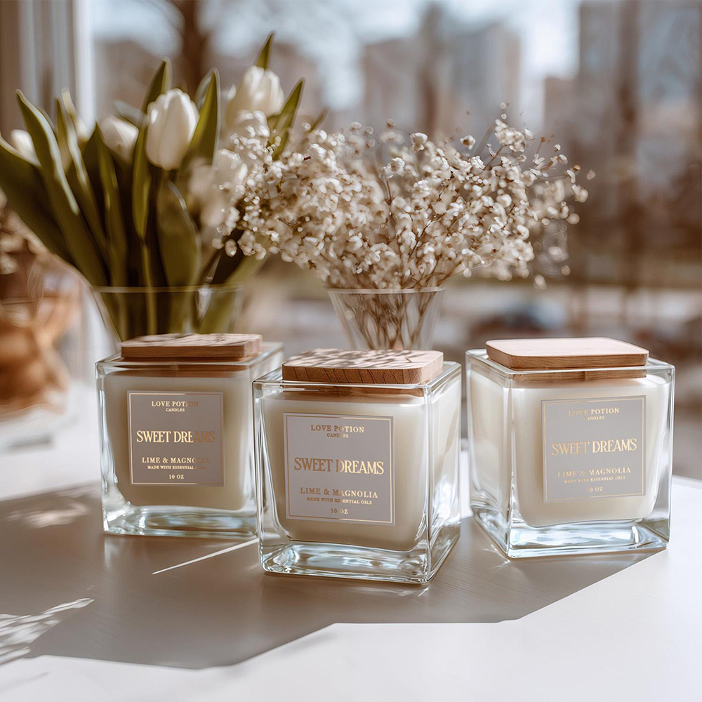 Custom 50pcs Candle Labels Vin - огляд і ціна Personalised Candle Label