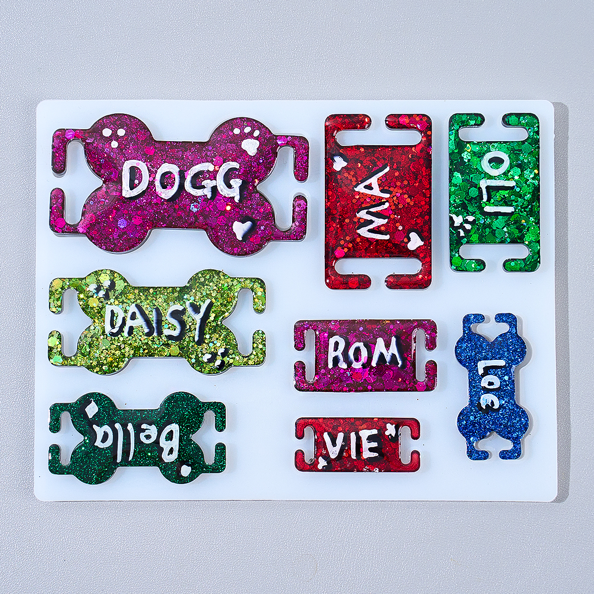 DIY Cat Dog ID Tag Silicone Mo - огляд і ціна Name Necklace Custom