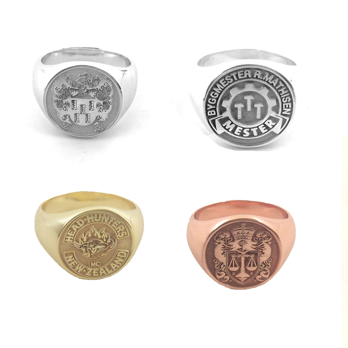 Custom Engraved 17mm Round Top - огляд і ціна Initial Ring Custom