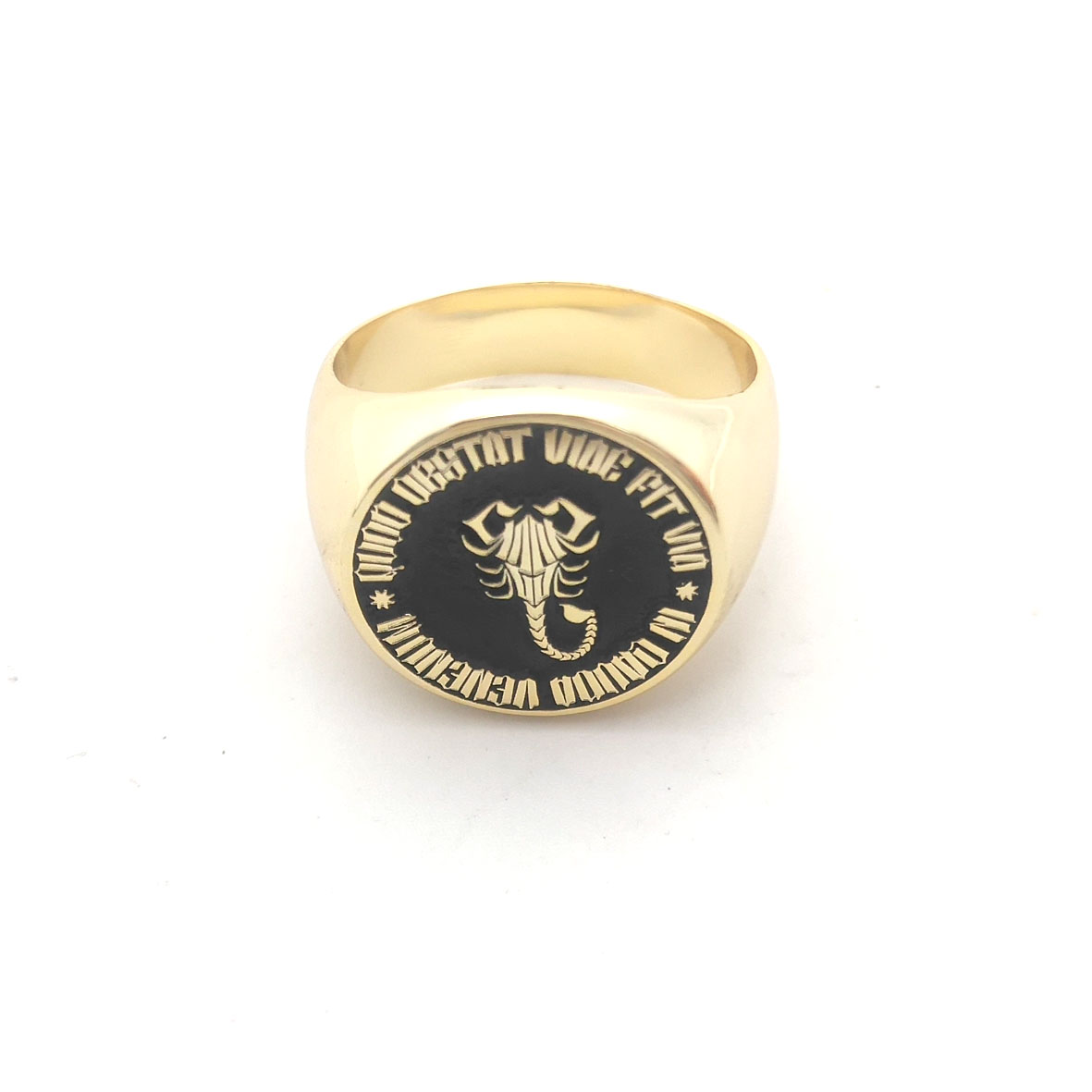 Custom Engraved 17mm Round Top - огляд і ціна Initial Ring Custom