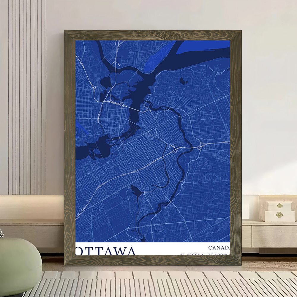 Ottawa City Map Printed Canvas - огляд і ціна Custom Map Poster