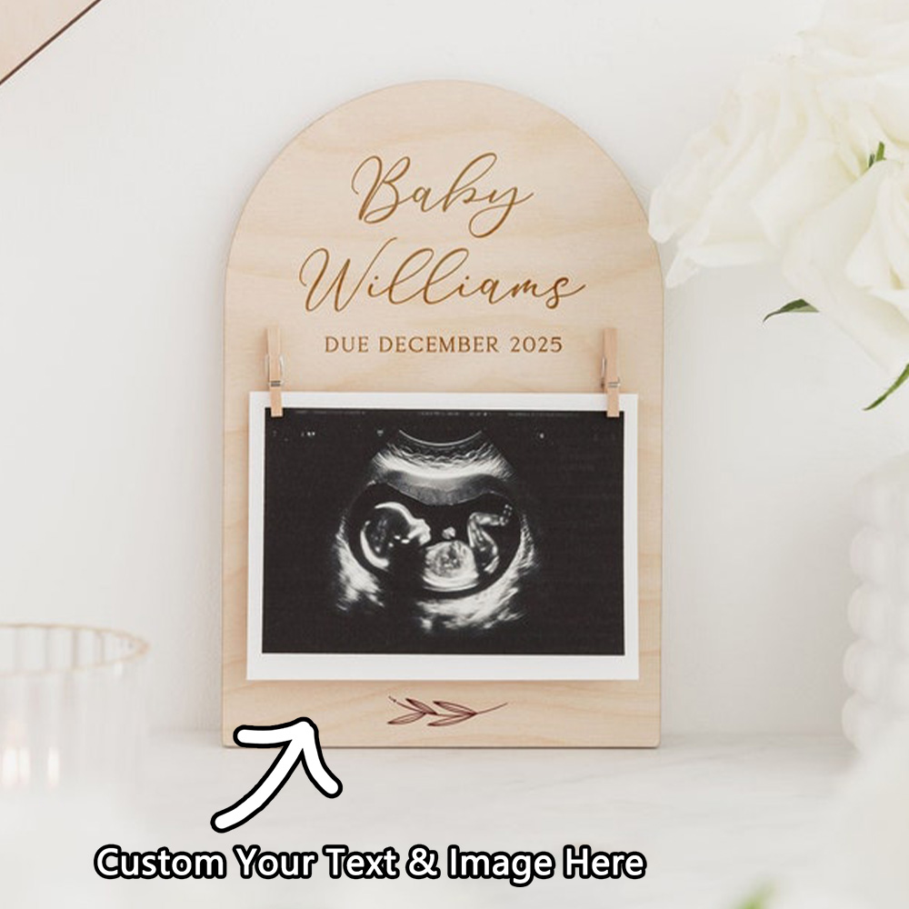 Personalised Pregnancy Announc - огляд і ціна Engraved Wood Frame