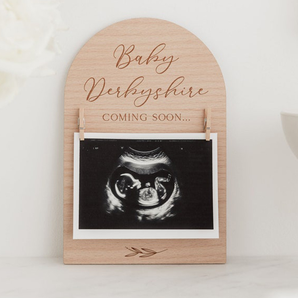 Personalised Pregnancy Announc - огляд і ціна Engraved Wood Frame