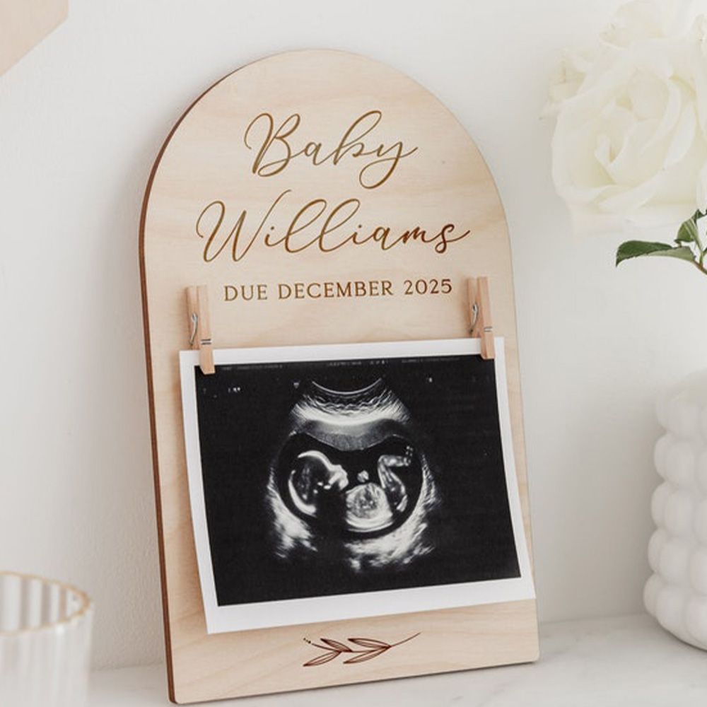 Personalised Pregnancy Announc - огляд і ціна Engraved Wood Frame
