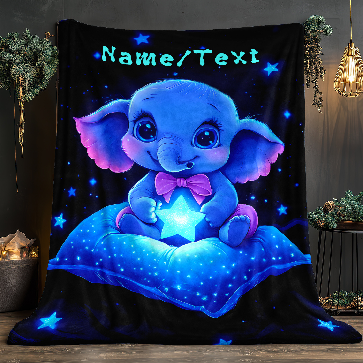 Personalized Cute Blue Elephan - огляд і ціна Custom Night Sky