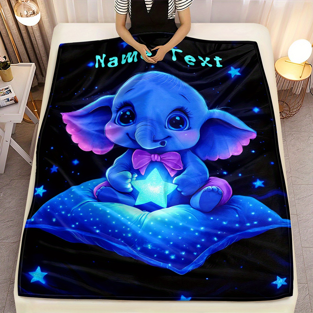 Personalized Cute Blue Elephan - огляд і ціна Custom Night Sky