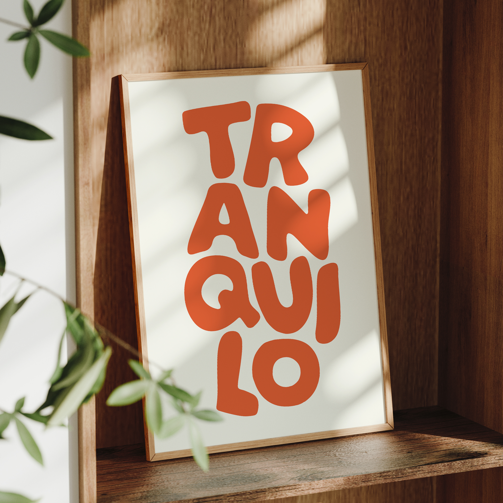 Boho Tranquilo Orange Cream Re - огляд і ціна Custom Map Poster