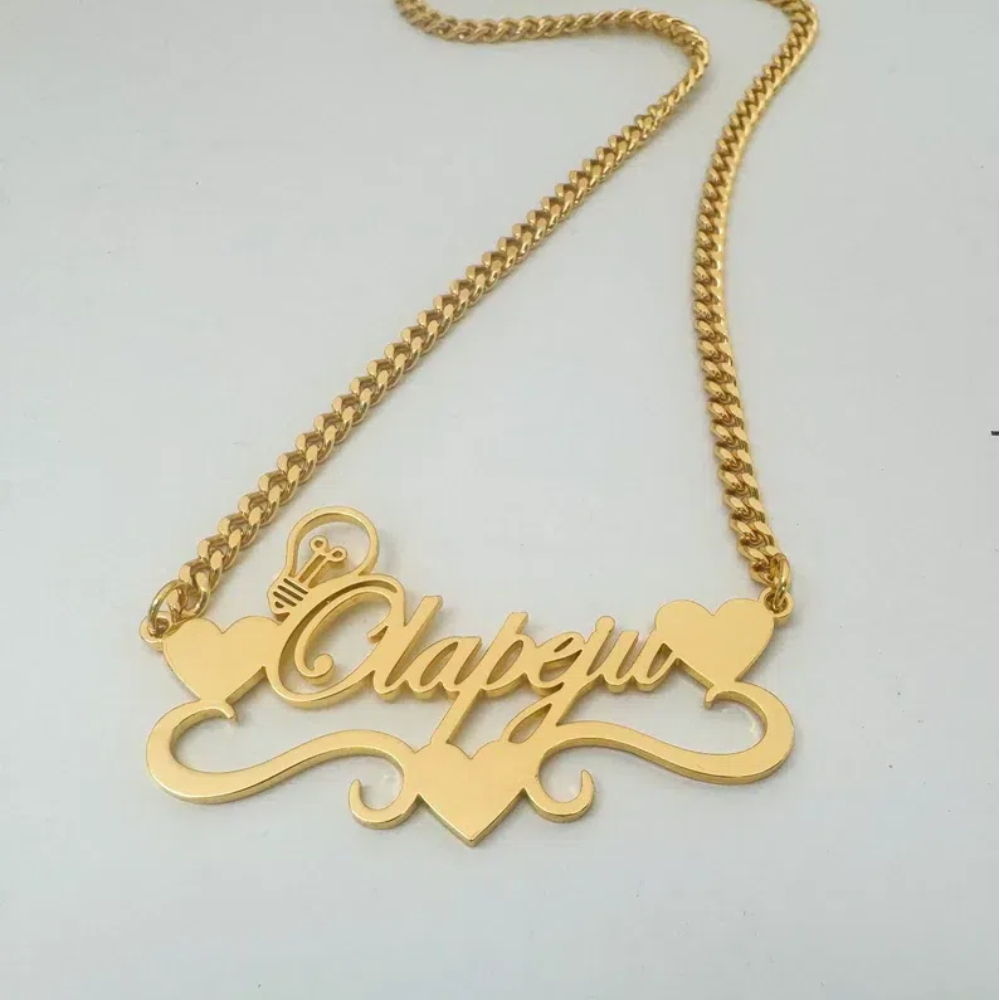 Handcrafted Gold Color Name Ne - огляд і ціна Name Necklace Custom