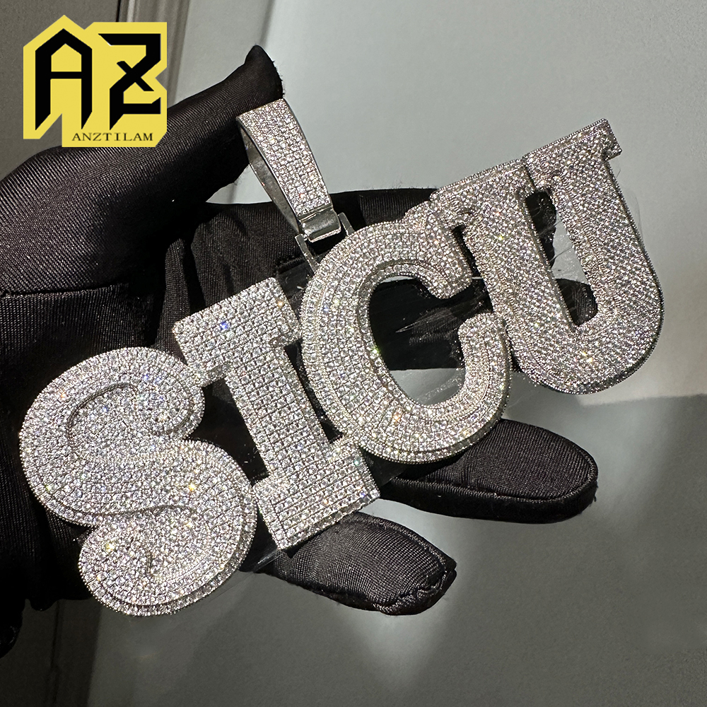 BIG Customized Name Letters Ic - огляд і ціна Name Necklace Custom