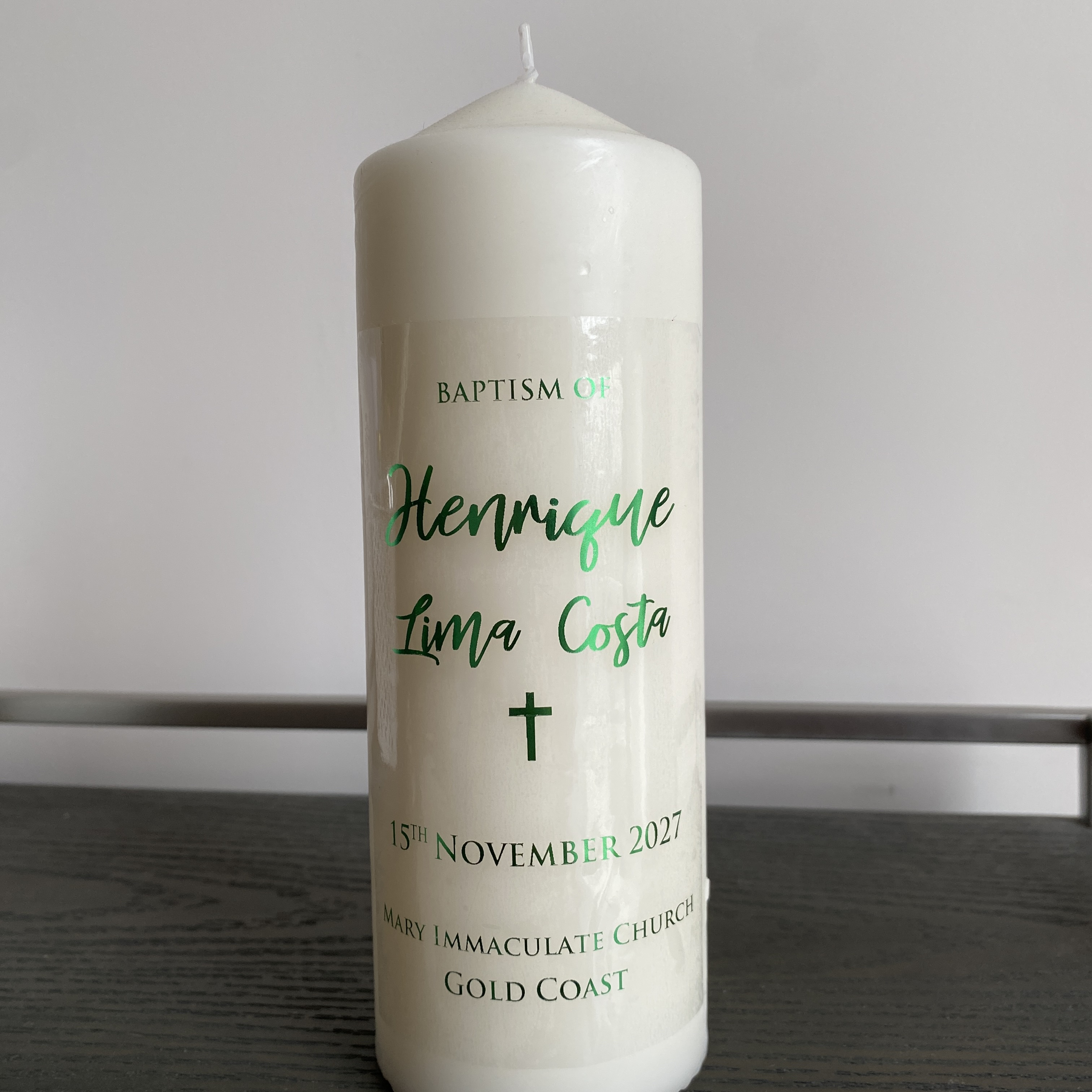 1 Personalized Wedding Candle  - огляд і ціна Personalised Candle Label