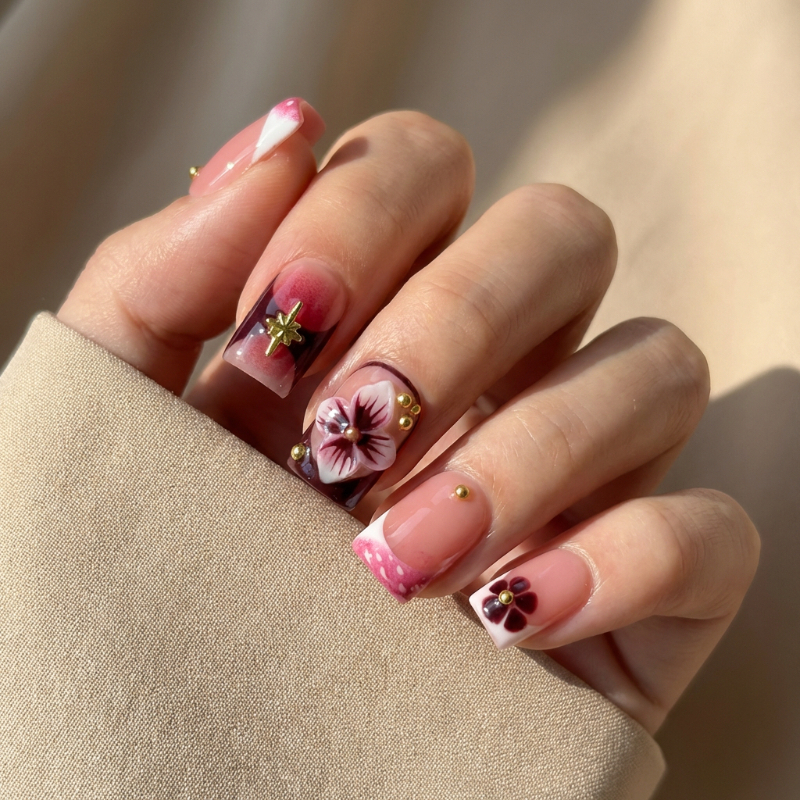 10Pcs Handmade Luxury Short Pr - огляд і ціна Pressed Flower Art