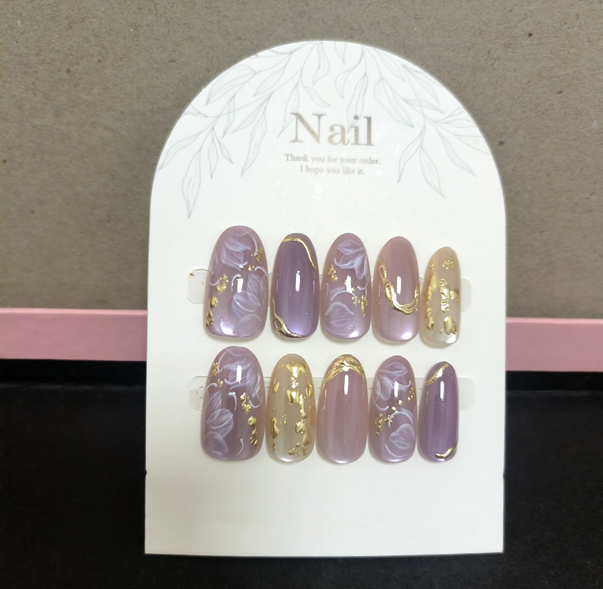 10pcs Handmade Press On Nails  - огляд і ціна Pressed Flower Art