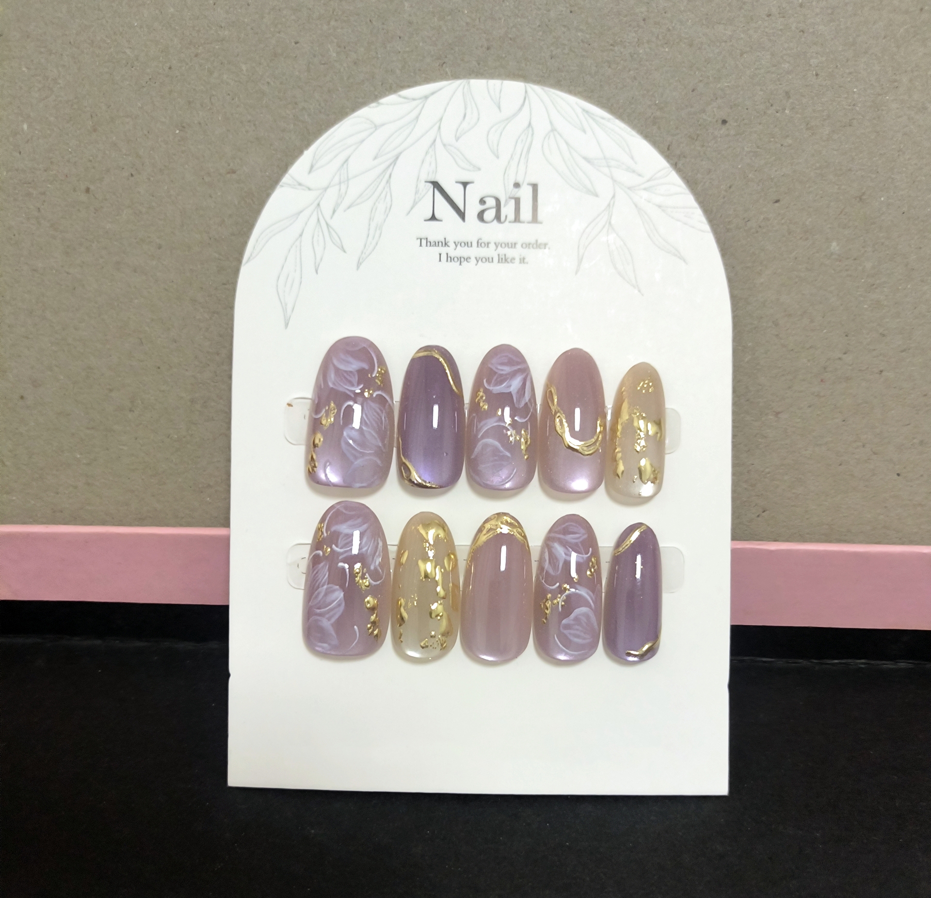 10pcs Handmade Press On Nails  - огляд і ціна Pressed Flower Art
