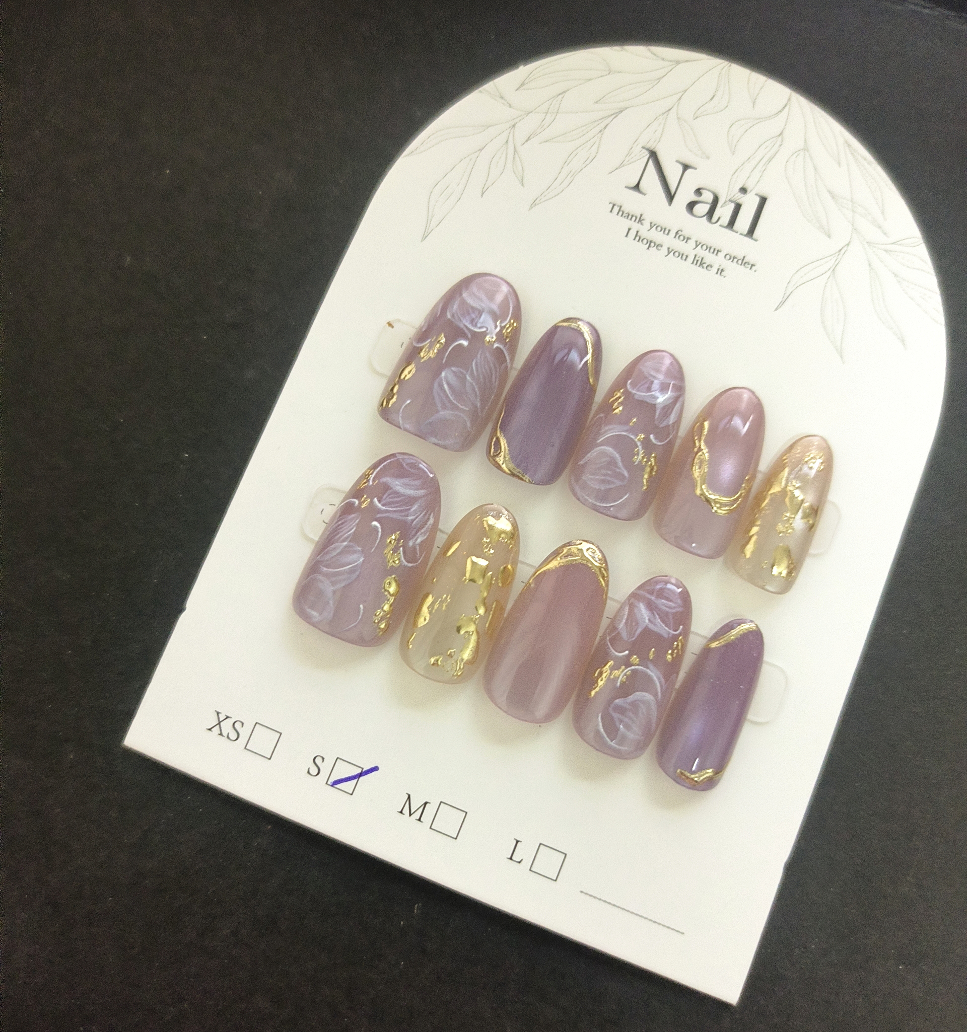 10pcs Handmade Press On Nails  - огляд і ціна Pressed Flower Art