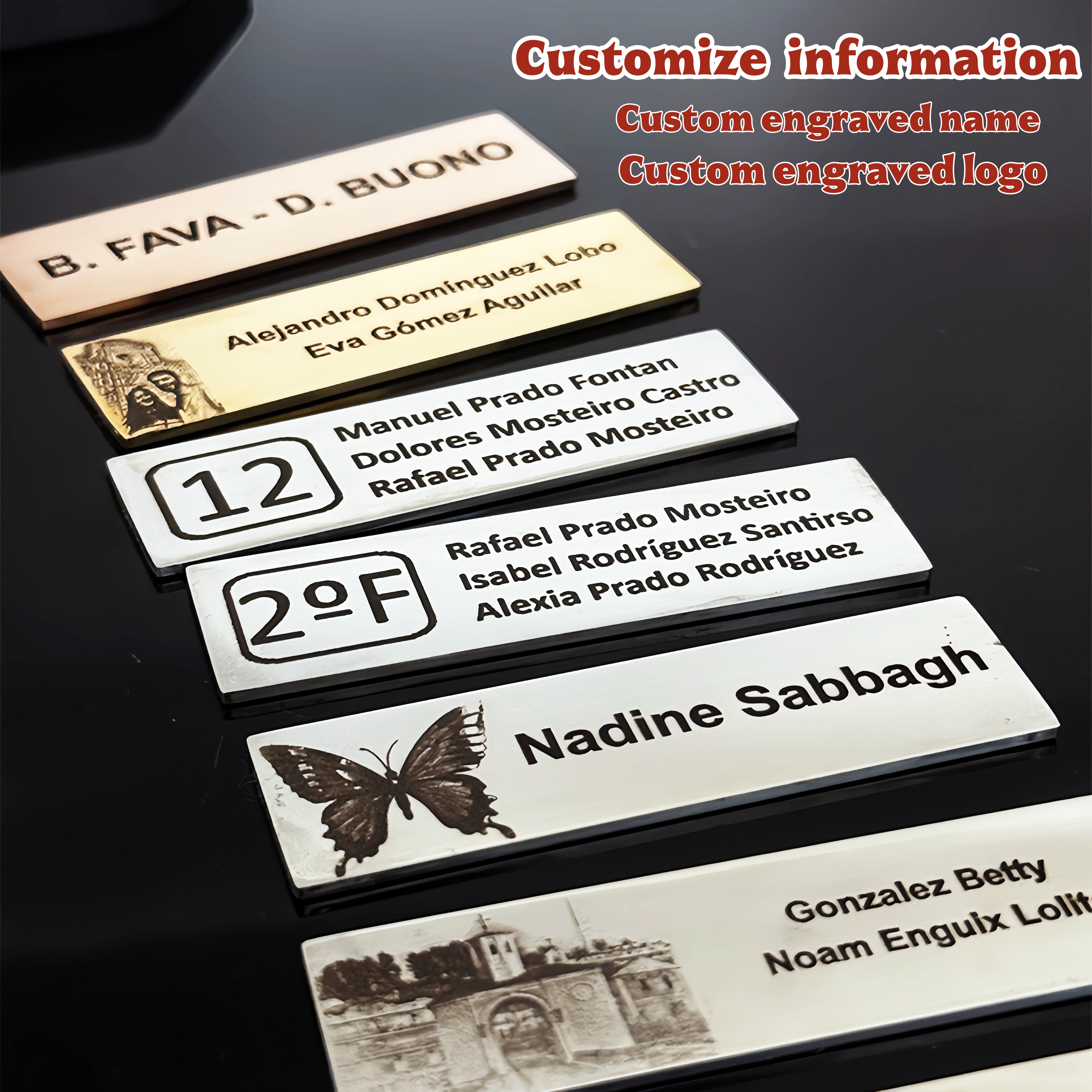 70x20mm Personalize Custom Met - огляд і ціна Personalized Name Box