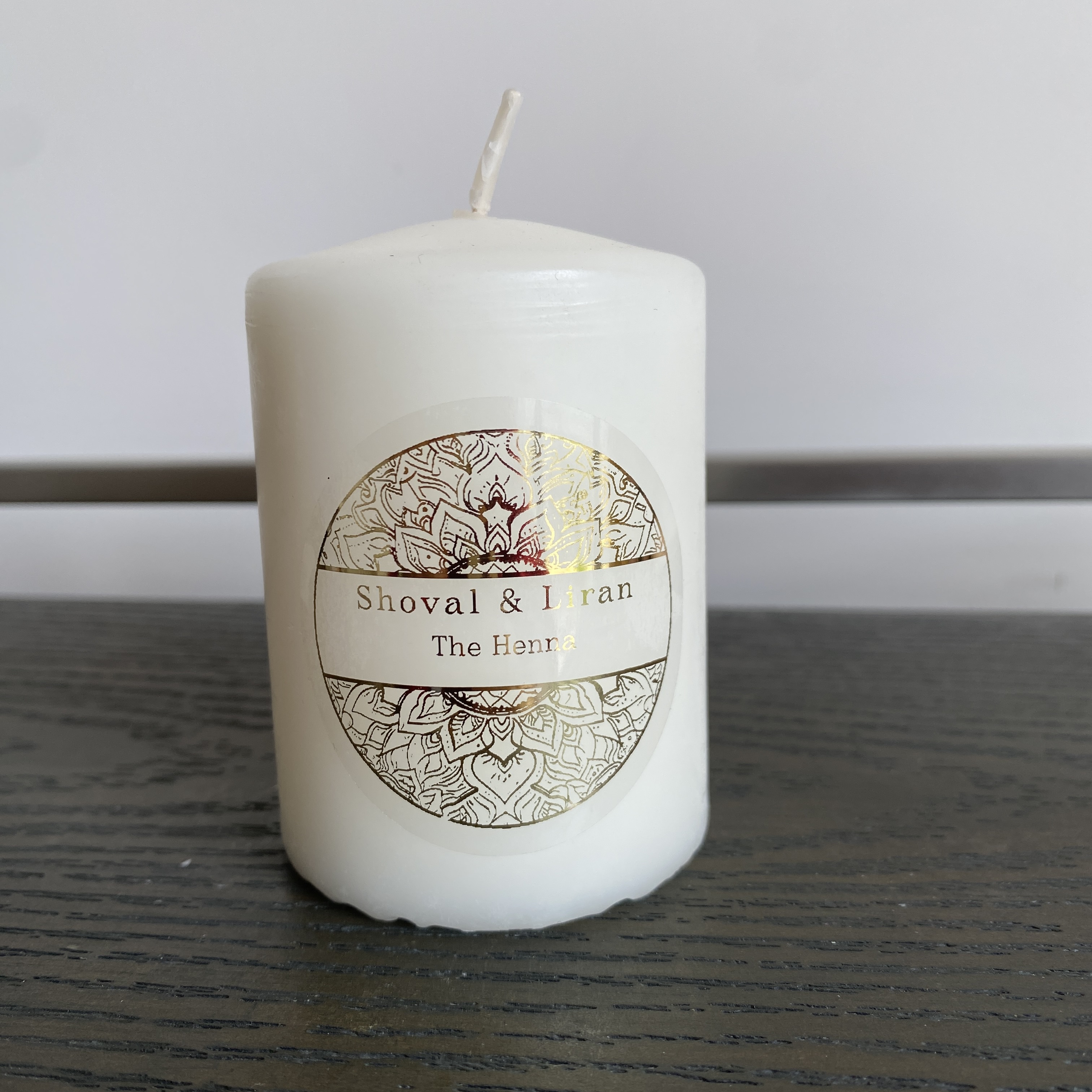 Custom henna day candle sticke - огляд і ціна Personalised Candle Label