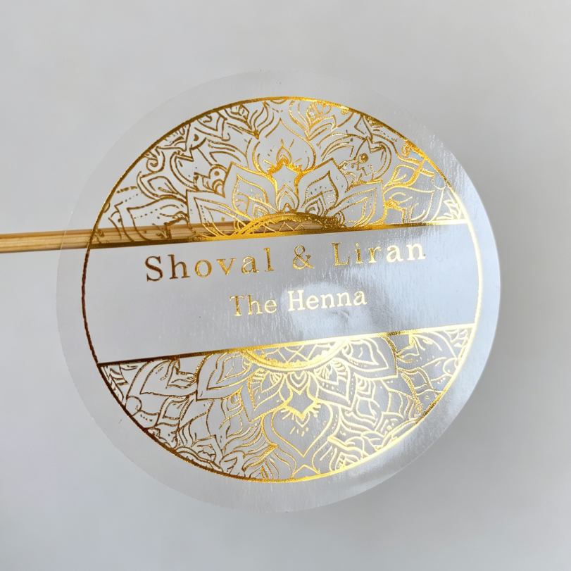 Custom henna day candle sticke - огляд і ціна Personalised Candle Label