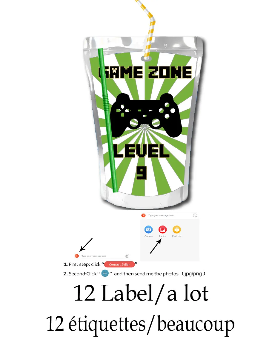 Custom Name Stickers for Juice - огляд і ціна Personalized Name Box