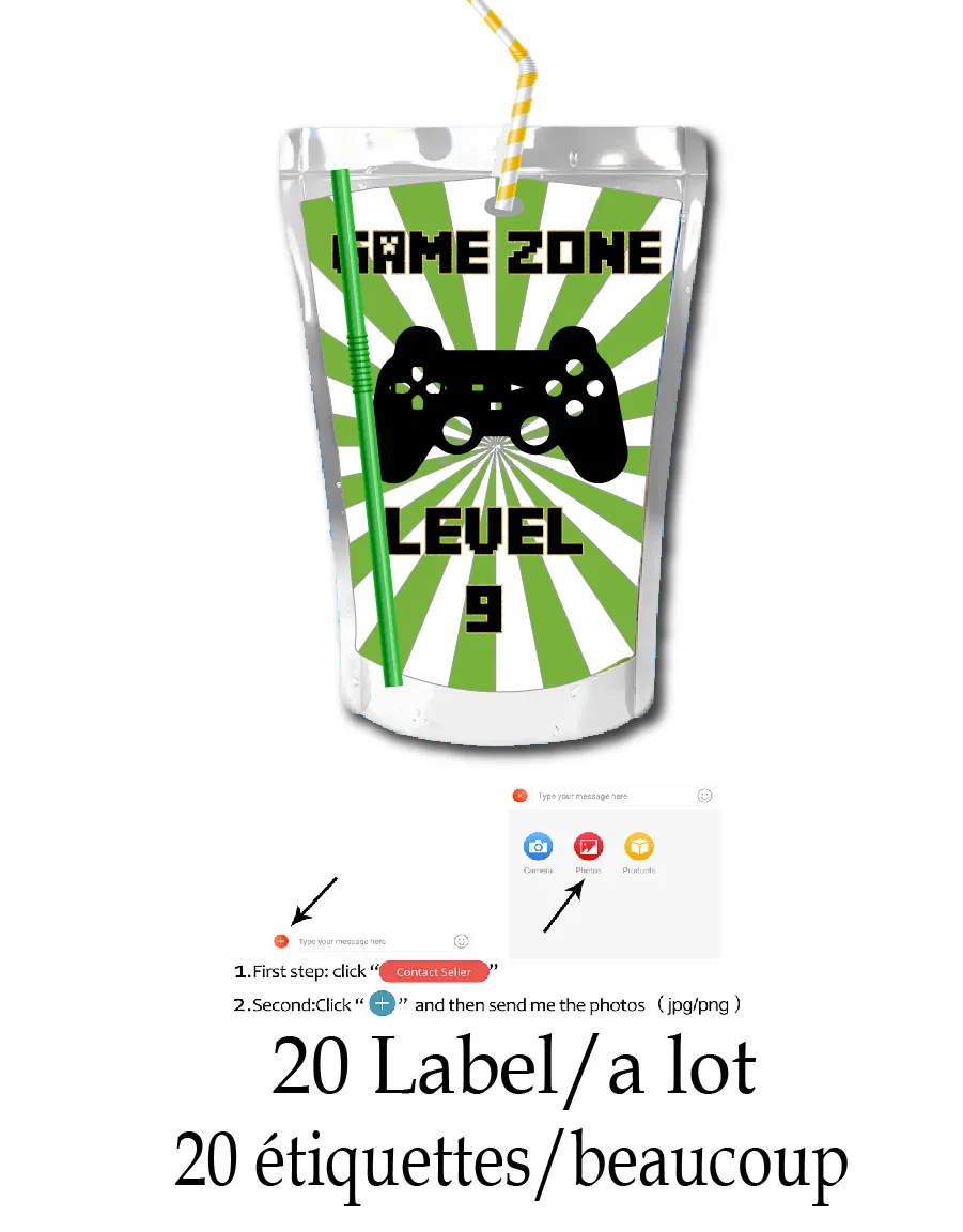 Custom Name Stickers for Juice - огляд і ціна Personalized Name Box