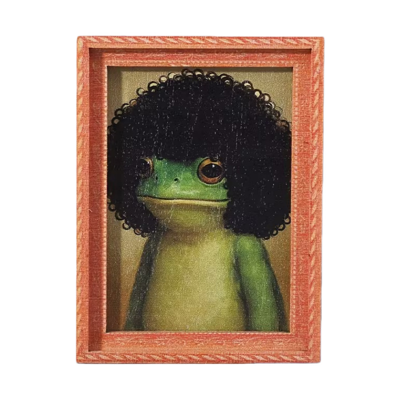 Funny and quirky printed refri - огляд і ціна Engraved Wood Frame