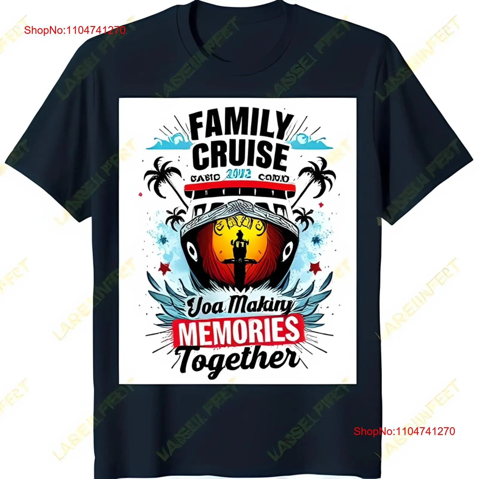 Dark Blue Family Cruise T Shir - огляд і ціна Family Tree Print