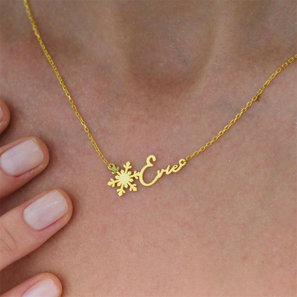 Custom Simple Name Necklace St - огляд і ціна Birth Flower Necklace