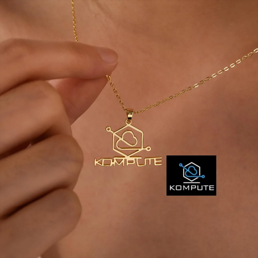 Custom Company Logo Necklace P - огляд і ціна Name Necklace Custom