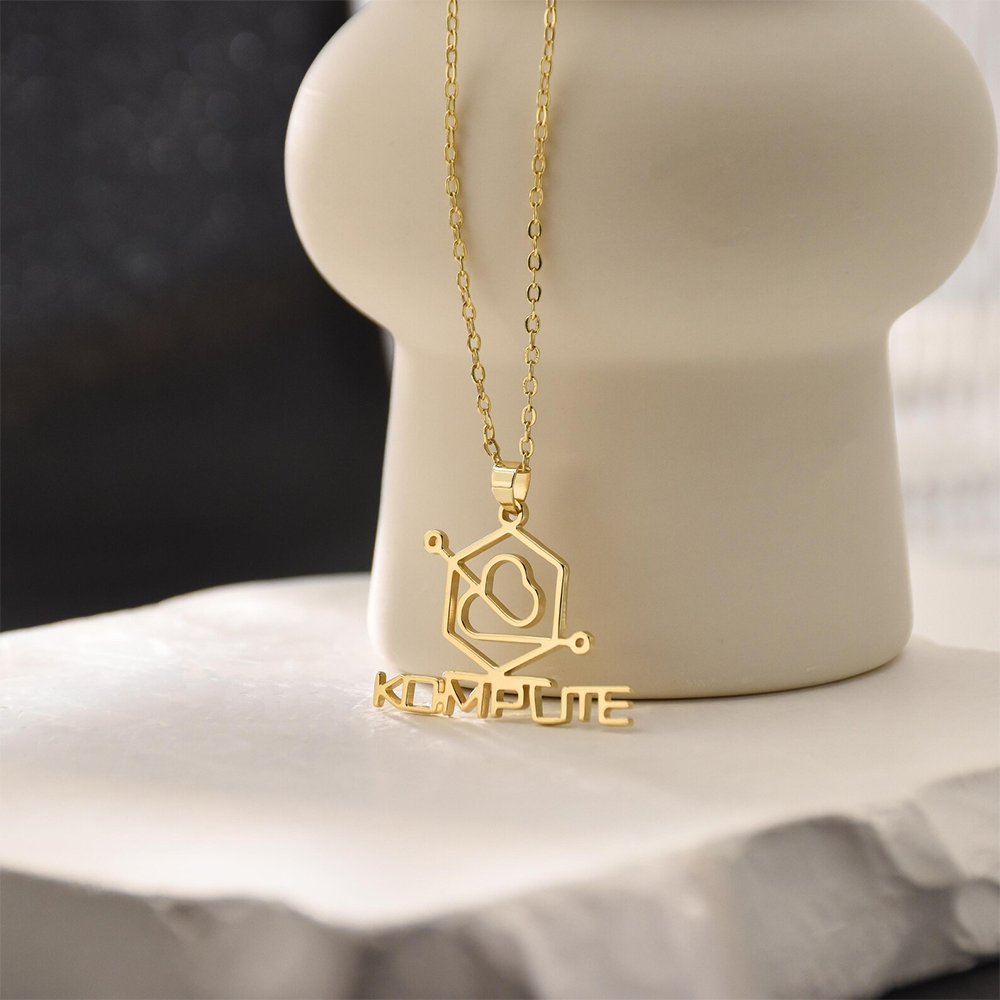 Custom Company Logo Necklace P - огляд і ціна Name Necklace Custom