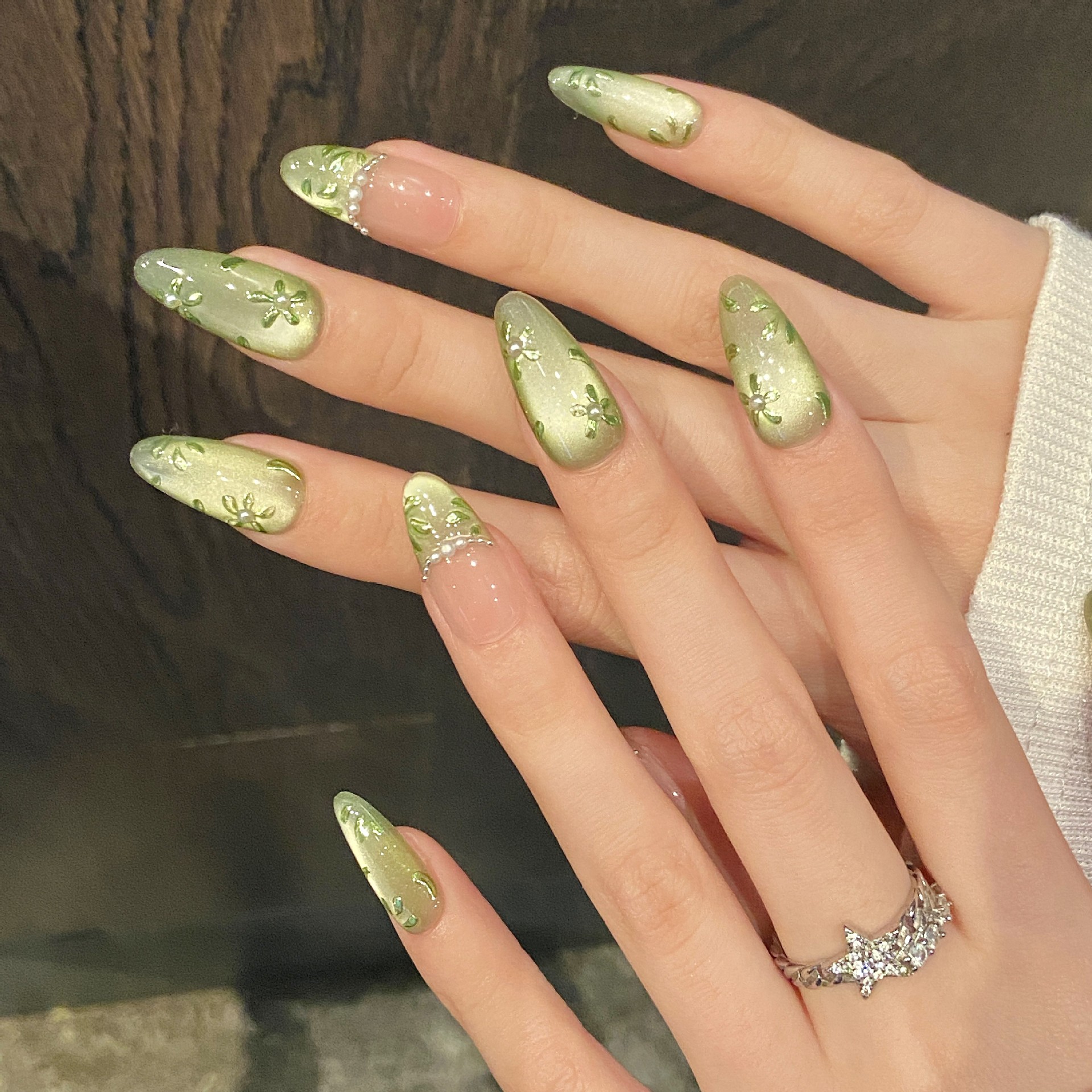 10pcs Handmade Press on Nails  - огляд і ціна Pressed Flower Art