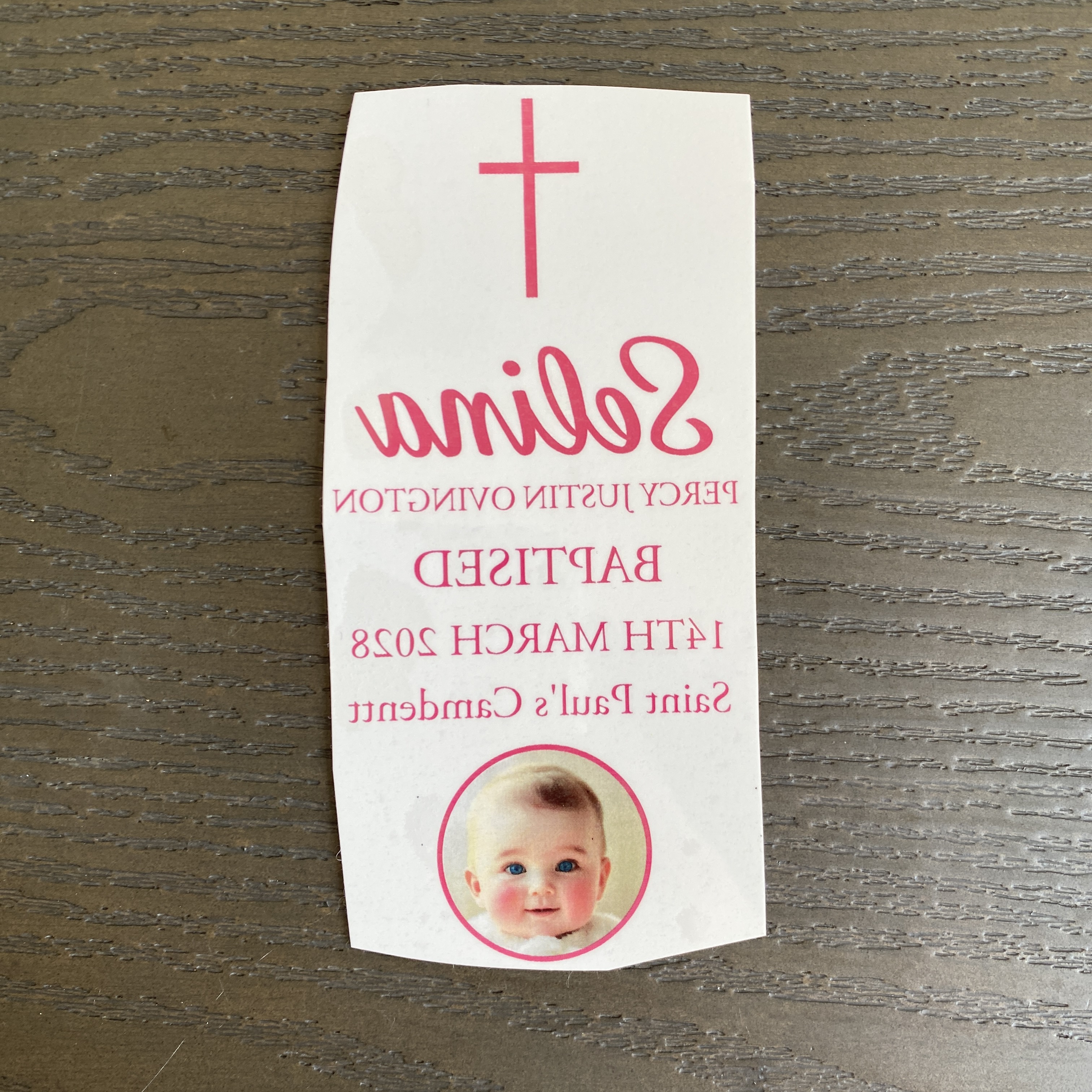 Custom Wedding Photo Stickers  - огляд і ціна Personalised Candle Label
