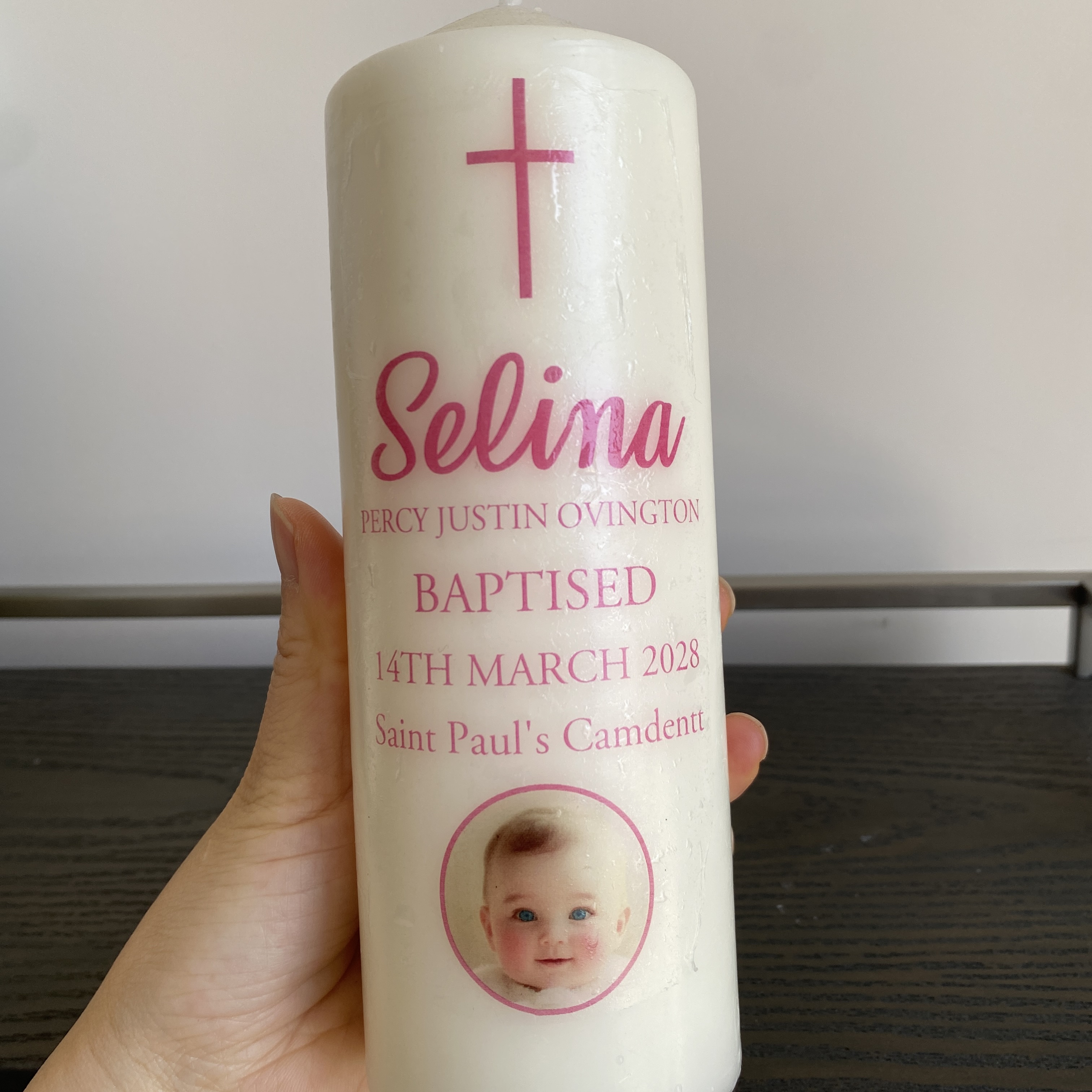 Custom Wedding Photo Stickers  - огляд і ціна Personalised Candle Label