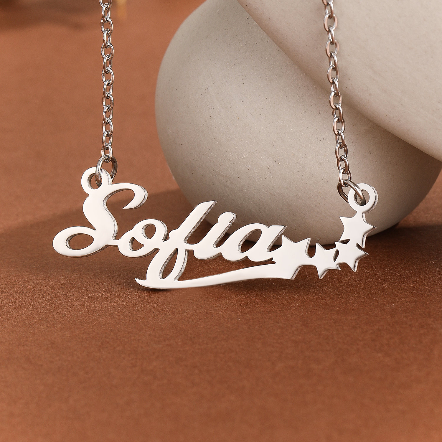 Stainless Steel Star Letter Pe - огляд і ціна Name Necklace Custom