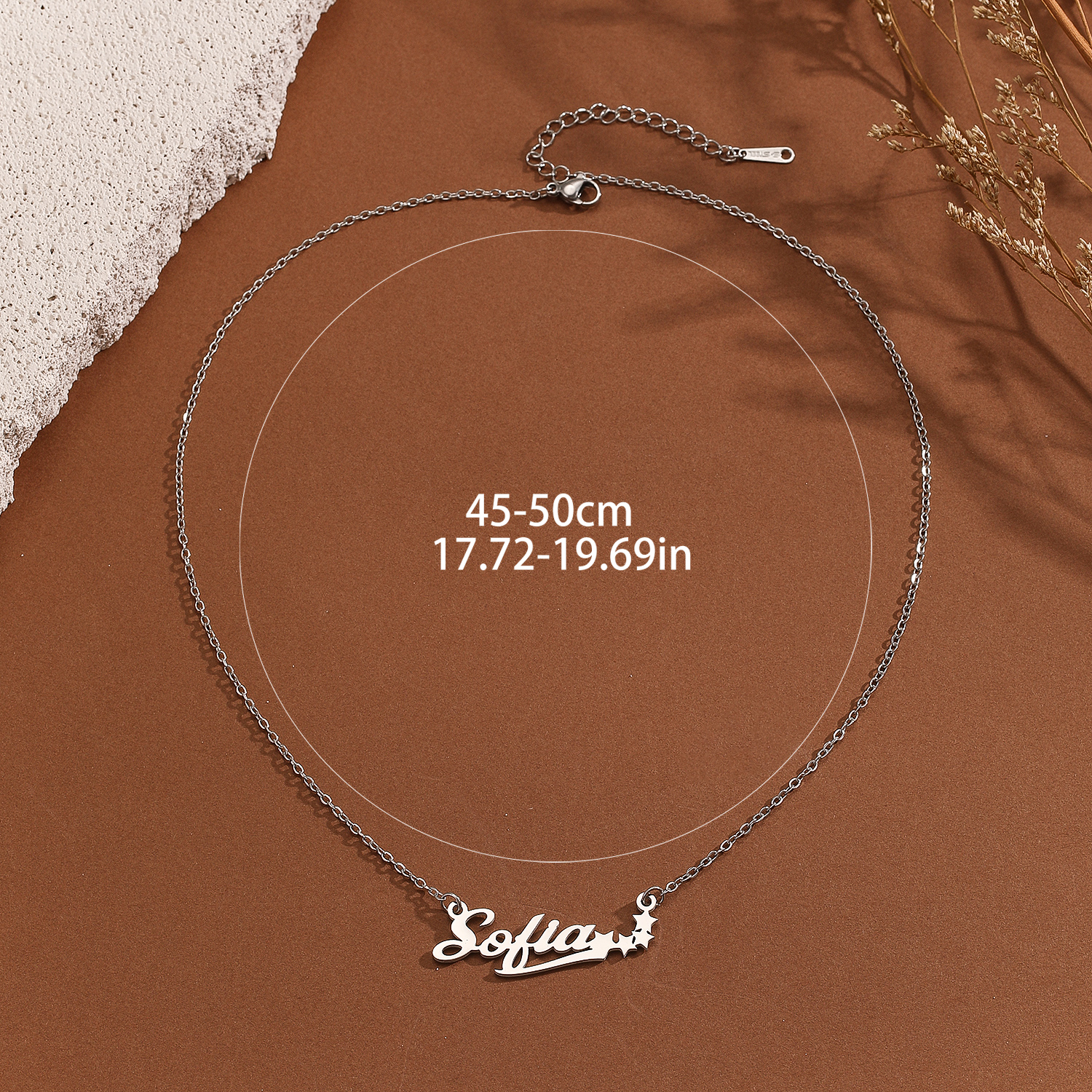 Stainless Steel Star Letter Pe - огляд і ціна Name Necklace Custom