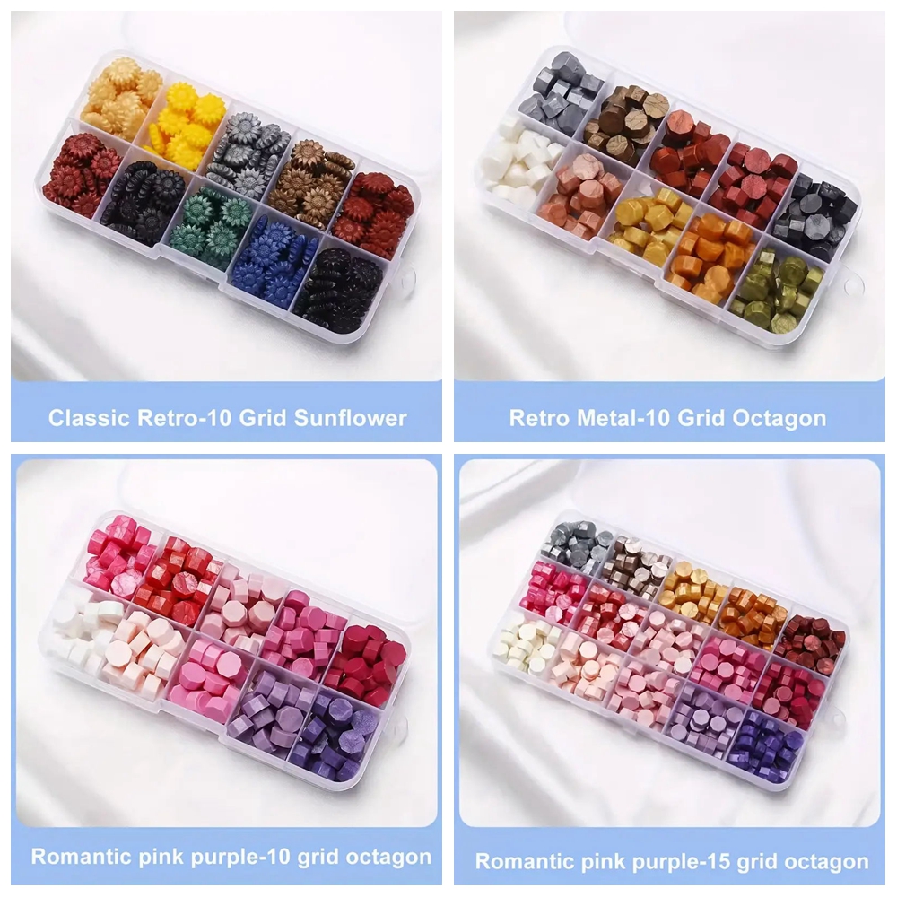 200Pcs Box Sealing Wax Beads,  - огляд і ціна Wax Seal Letter Kit