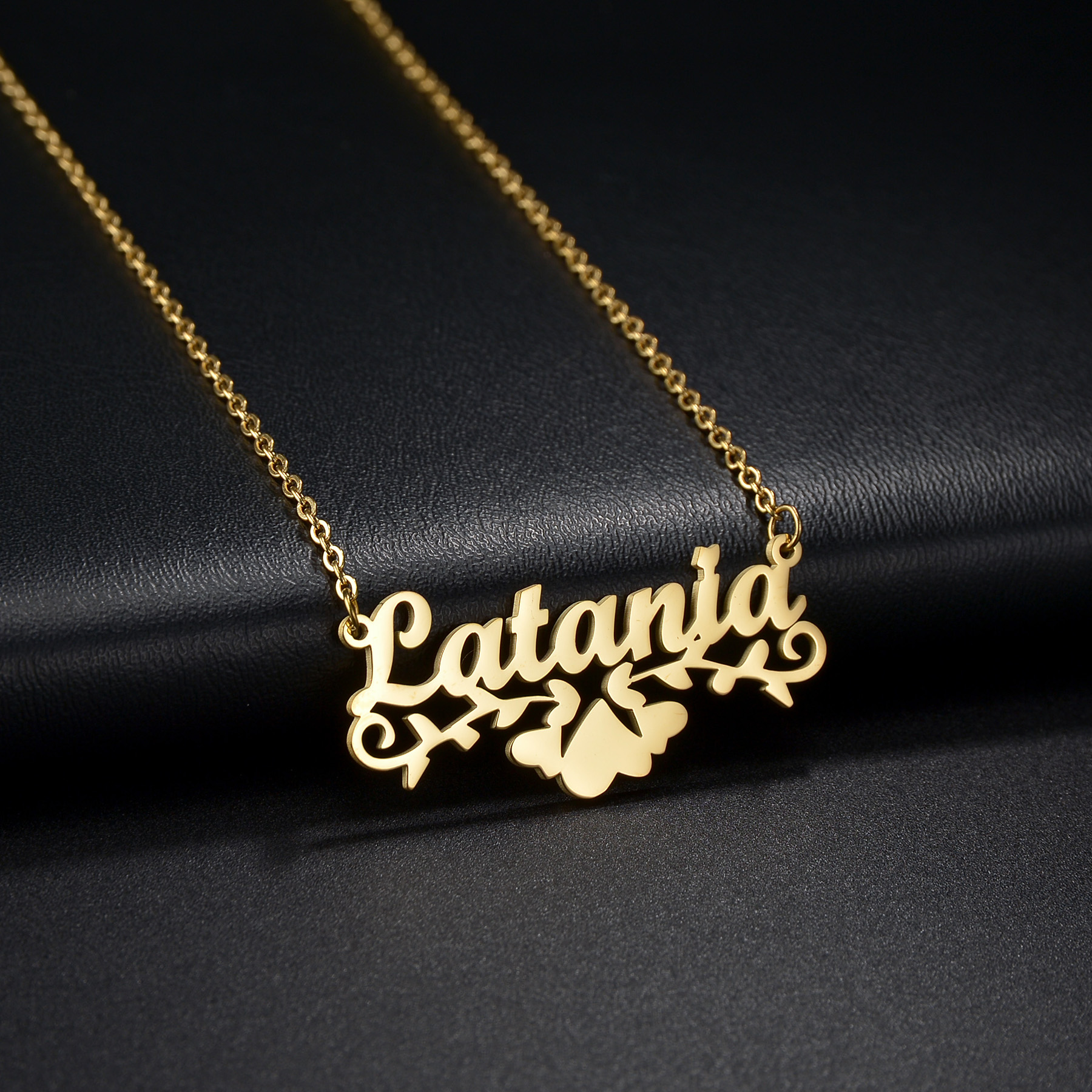 Atoztide Personalized Custom P - огляд і ціна Birth Flower Necklace