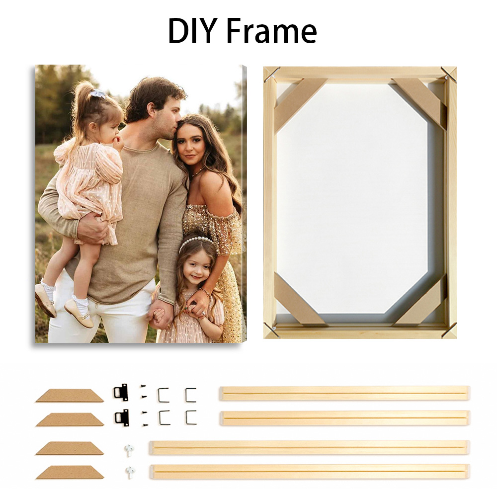 1 Pc Customized Photos on Canv - огляд і ціна Engraved Wood Frame