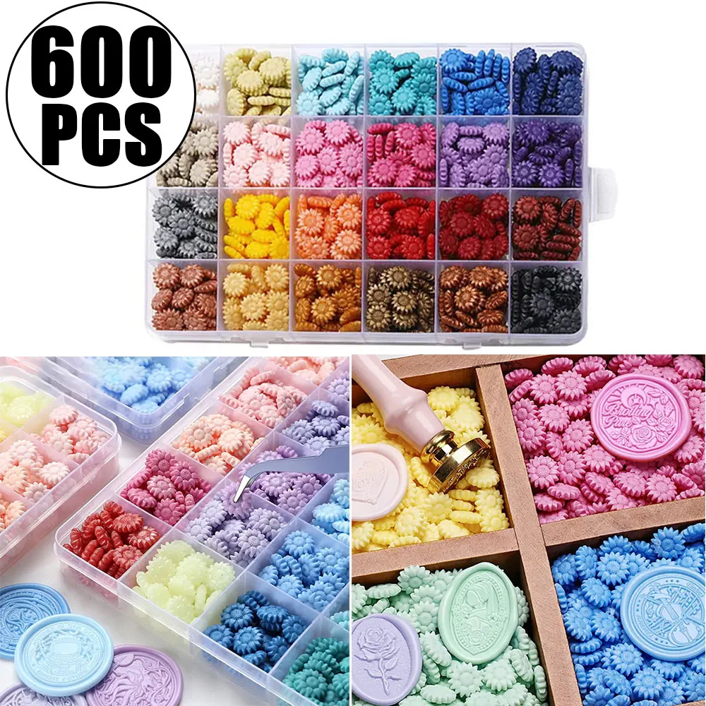 600Pcs Box Sealing Wax Beads,  - огляд і ціна Wax Seal Letter Kit
