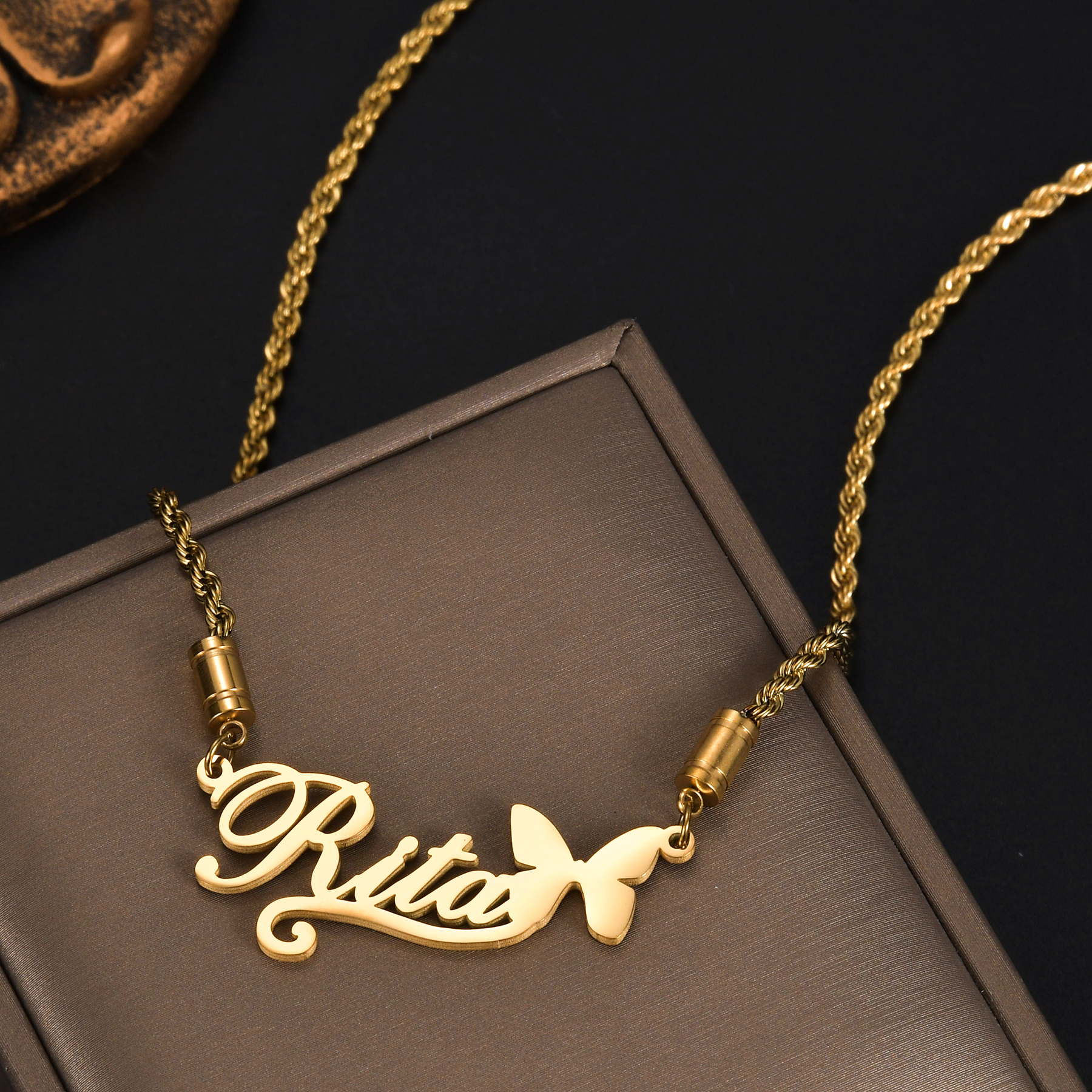 Atoztide Personalized Custom N - огляд і ціна Birth Flower Necklace