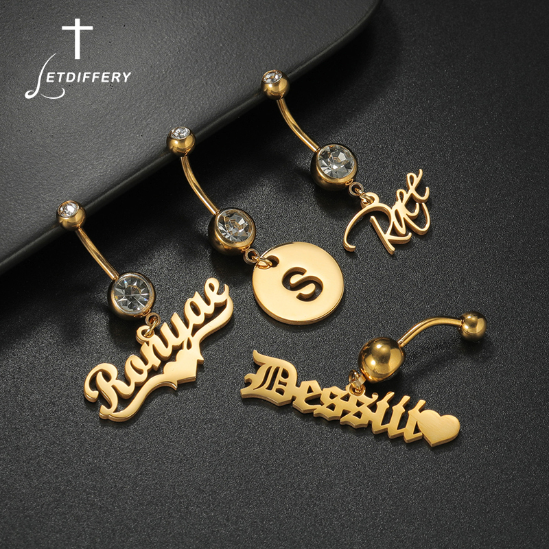 Letdiffery Custom Name Belly B - огляд і ціна Initial Ring Custom