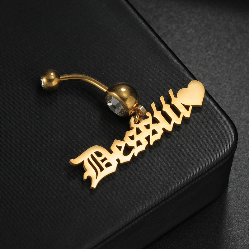 Letdiffery Custom Name Belly B - огляд і ціна Initial Ring Custom