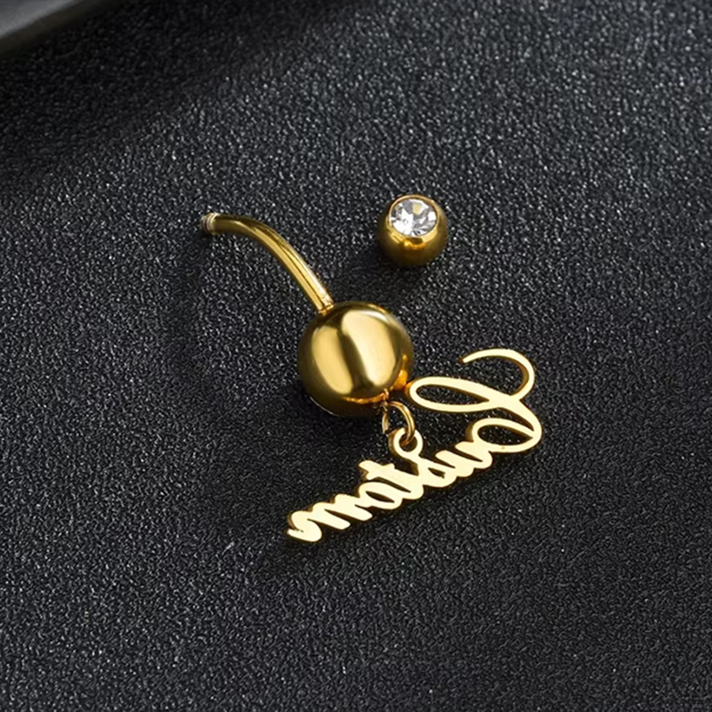 Letdiffery Custom Name Belly B - огляд і ціна Initial Ring Custom