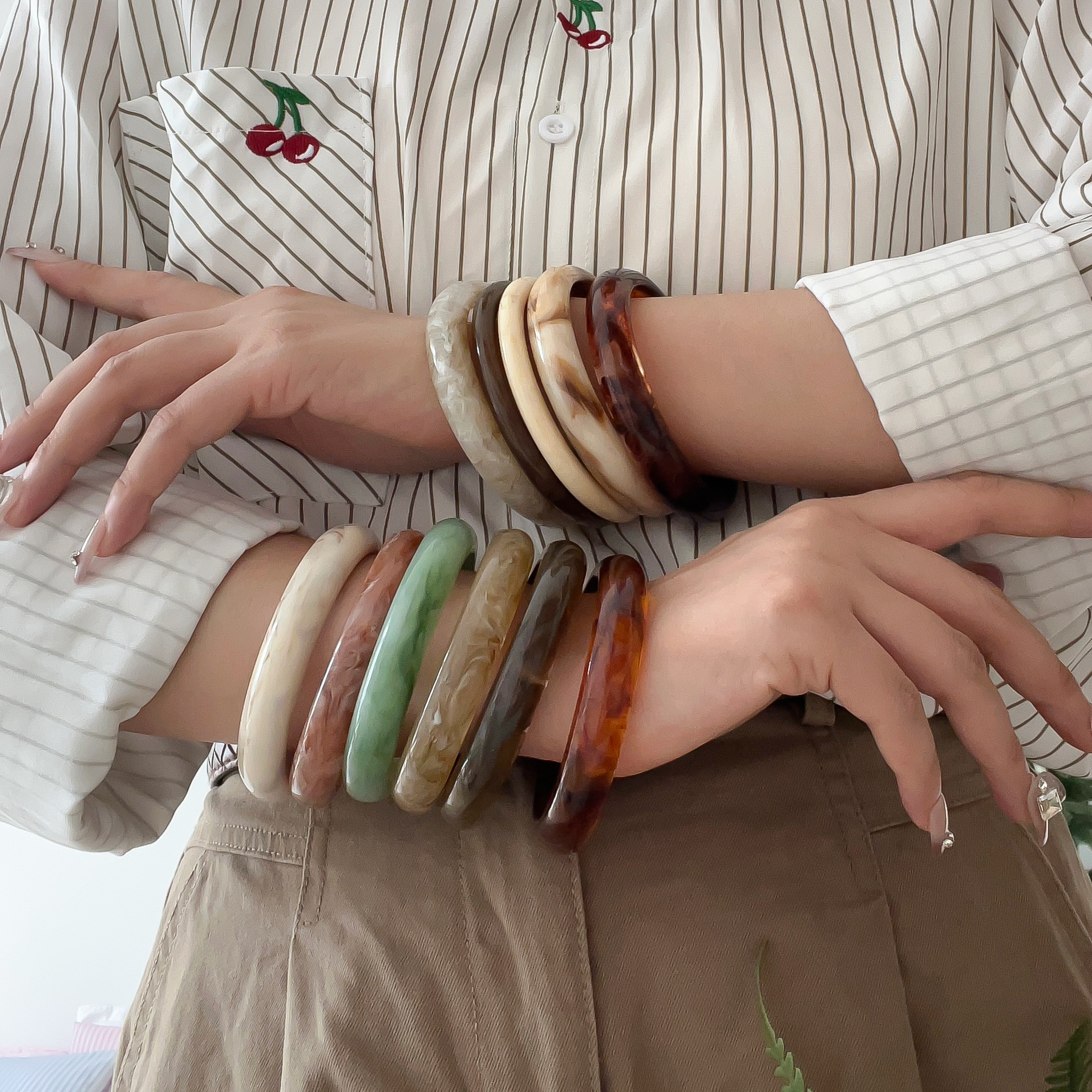 Smudged Resin Fine Bracelets f - огляд і ціна Coordinates Bracelet