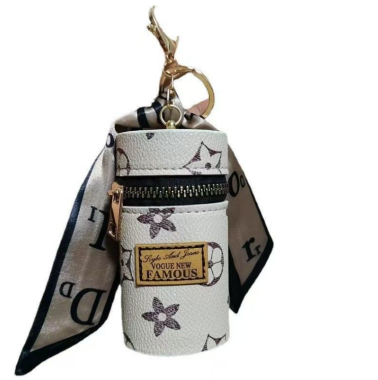 White Monogram Floral Print Cy - огляд і ціна Monogram Keychain Leather