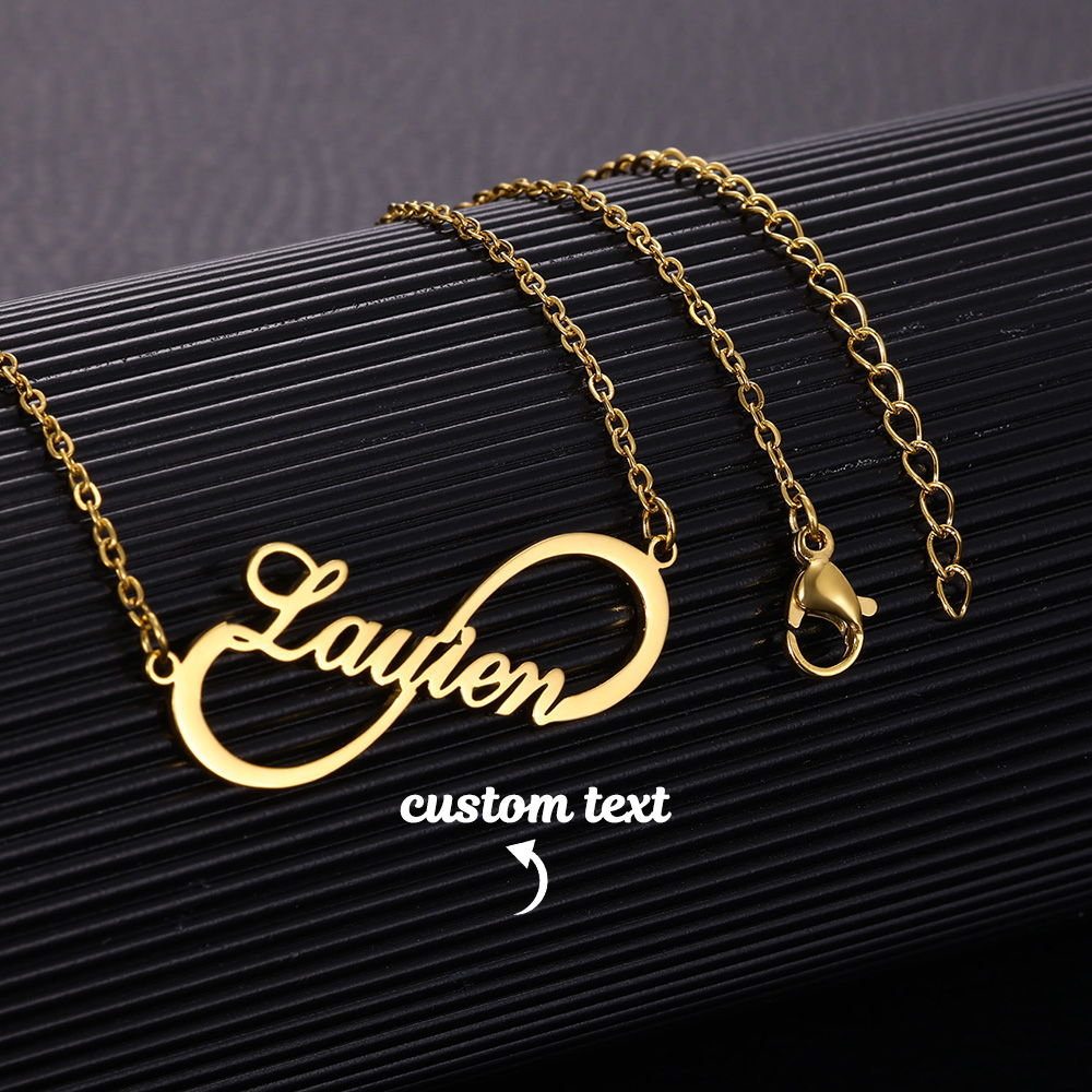 Custom Name Infinity Necklaces - огляд і ціна Name Necklace Custom