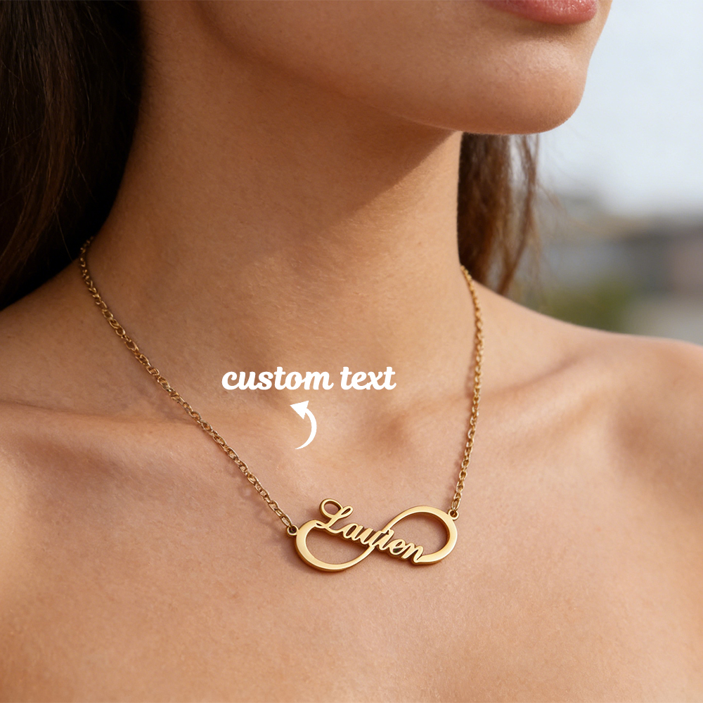 Custom Name Infinity Necklaces - огляд і ціна Name Necklace Custom