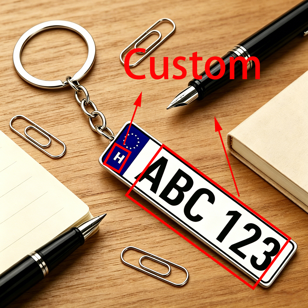 Personalized Acrylic License P - огляд і ціна Initial Ring Custom