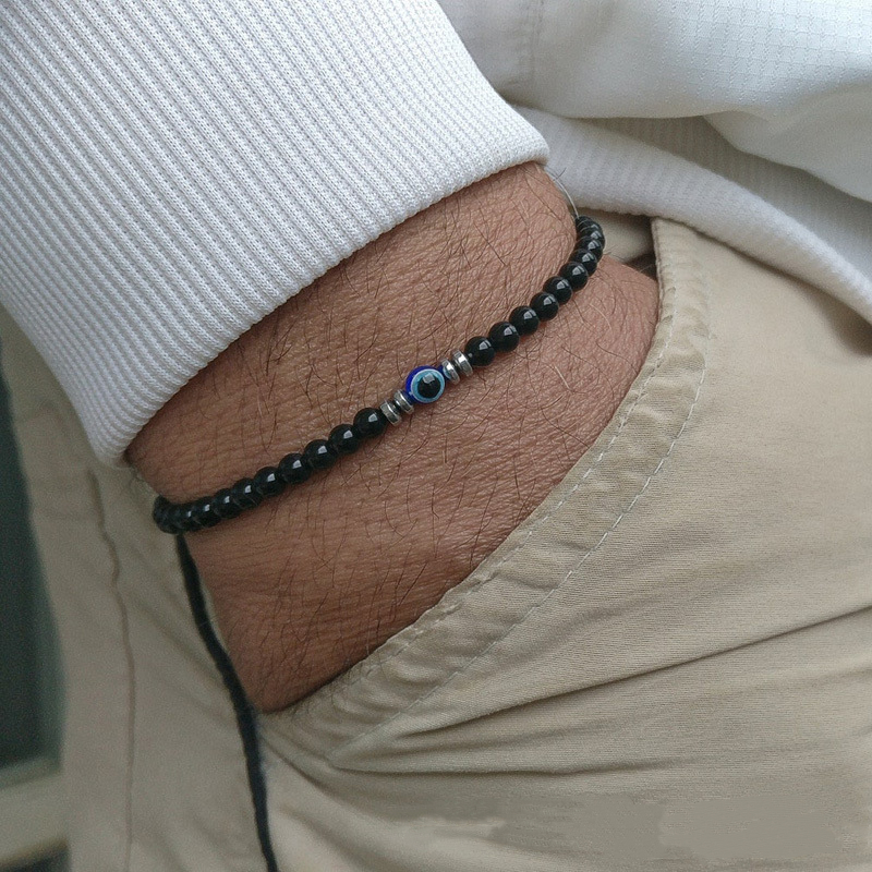 Trendy 4mm Obsidian Hematite N - огляд і ціна Coordinates Bracelet