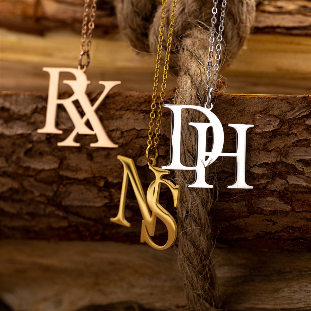 Couples Custom Initial Letter  - огляд і ціна Birth Flower Necklace