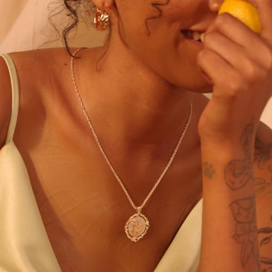 Fettero Gold Necklace for Wome - огляд і ціна Birth Flower Necklace