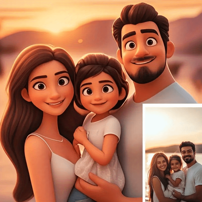 Custom Family Portrait Cartoon - огляд і ціна Custom Star Map